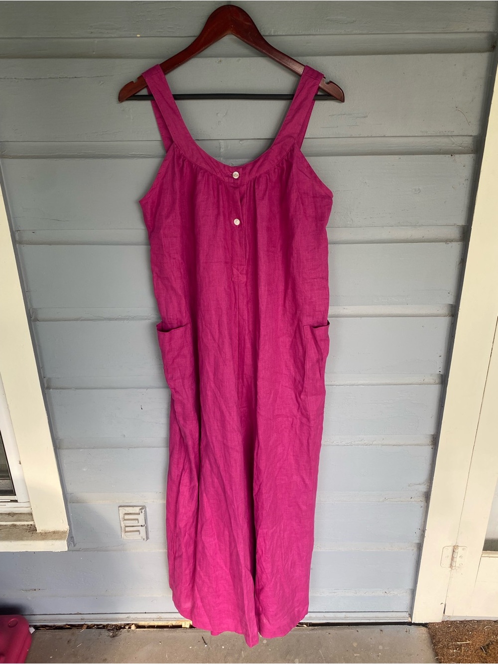 Linen jumpsuit BNWT OS Fuchsia